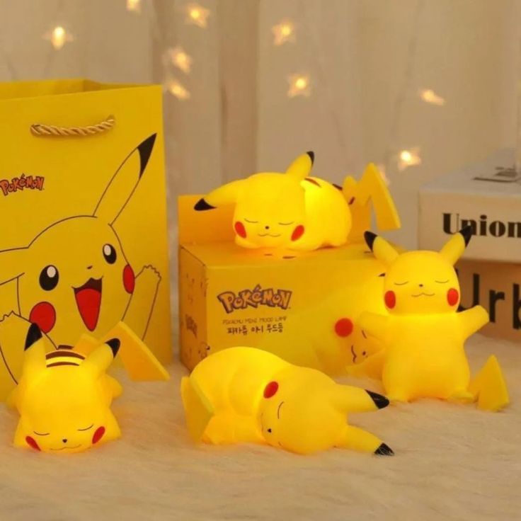 Cute Pikachu Lamp Set of 4 - Pokemon - Lamp