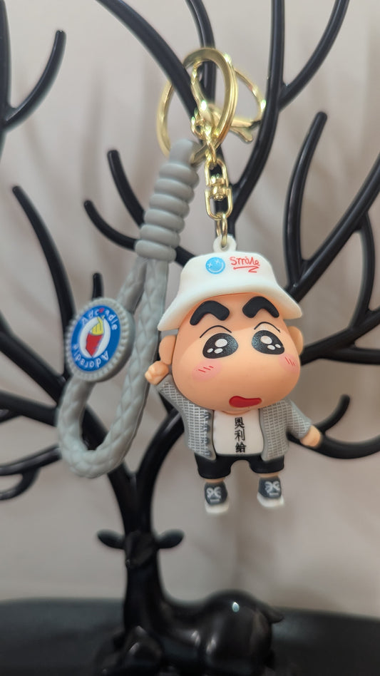 Shinchan - Shinchan (Grey with white cap) - Keychain