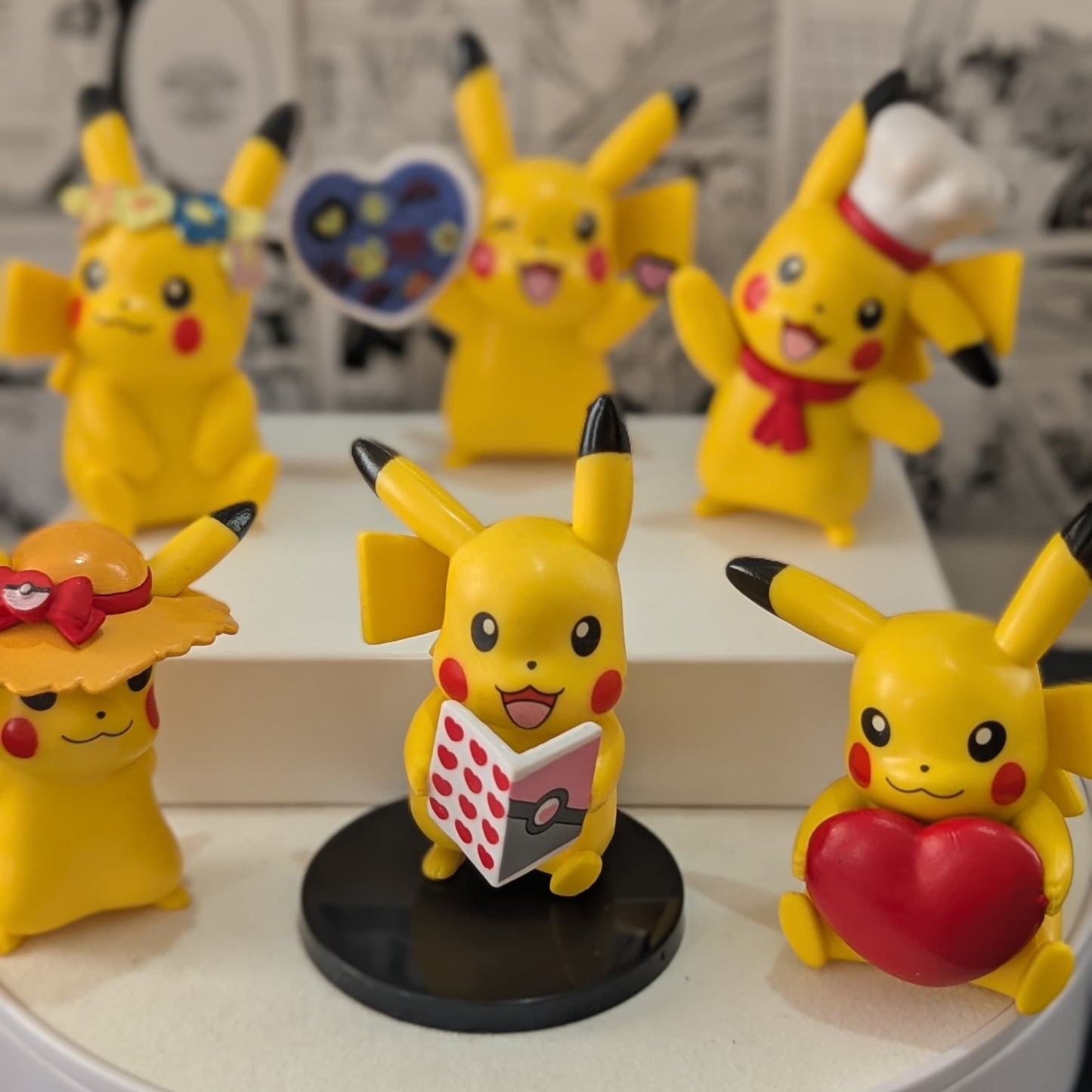 Pikachu Cute set of 6 Figures - Pokemon - Action Figure