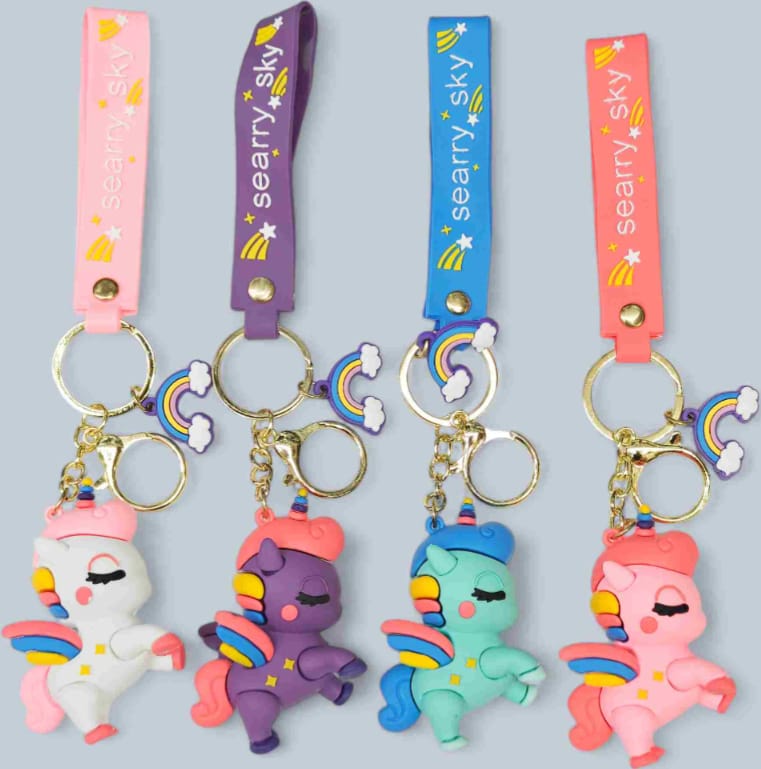 Unicorn - Purple - Keychain