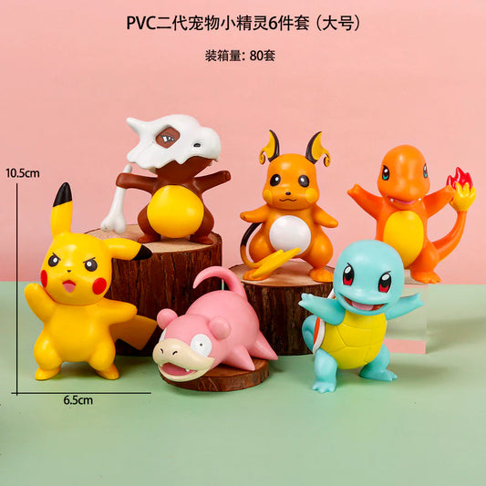 Pokemon set of 6 - Pokemon - Action Figure