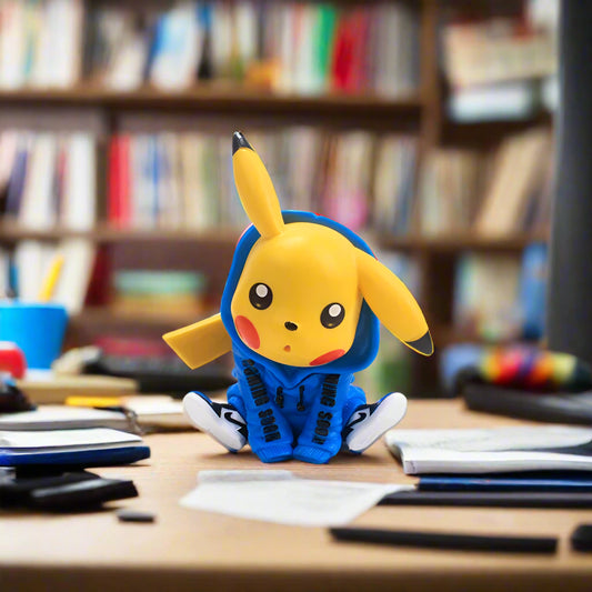 Pikachu in Blue Hoodie - Pokemon - Action Figure