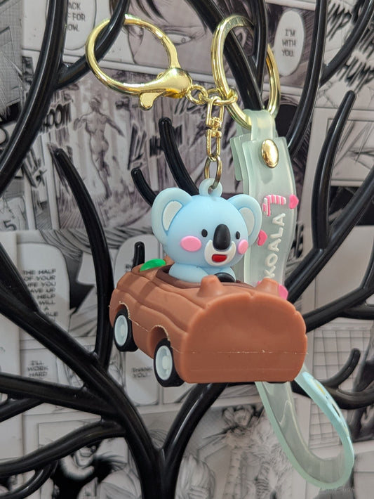 Koala Car - Brown - Keychain