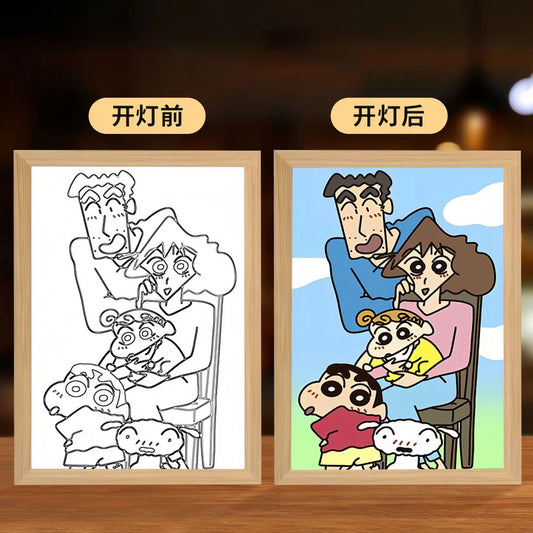 Shinchan with Family - Shinchan - Lamp Box