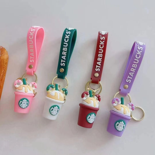 Starbucks Coffee Mug - Coffee - Brown - Keychain