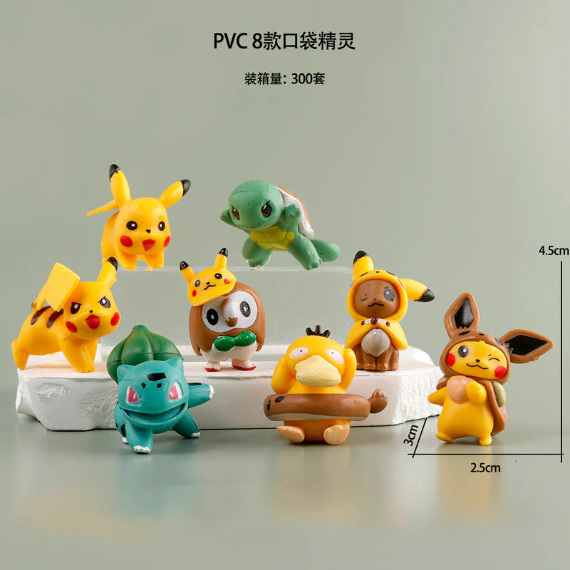 Pokemon Set of 8 - Pokemon - Action Figure