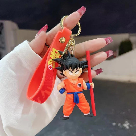 Dragon Ball - Goku Standing with Stick - Keychain