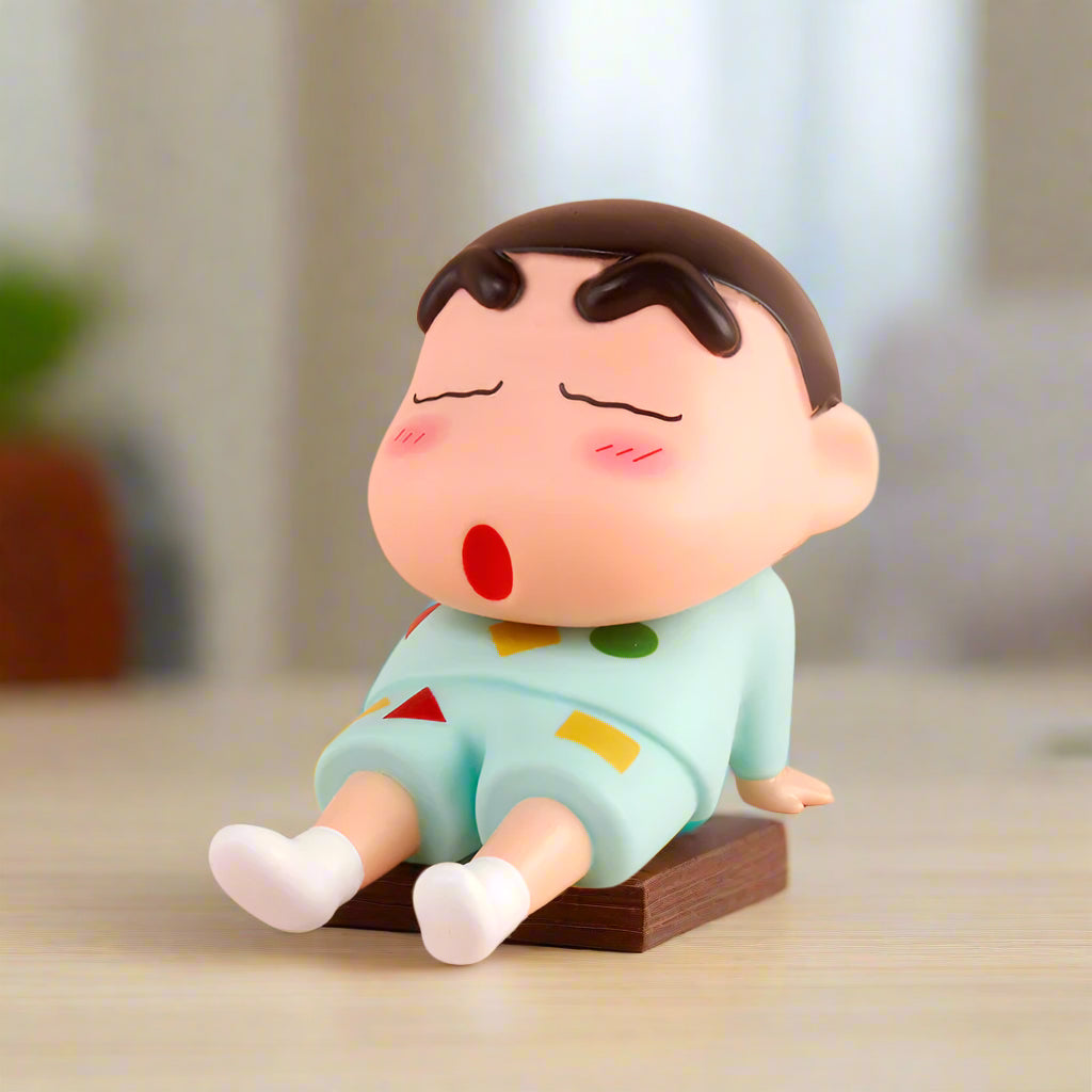 Shinchan in Nightdress Sitting - Shinchan - Action Figure cum Mobile Holder