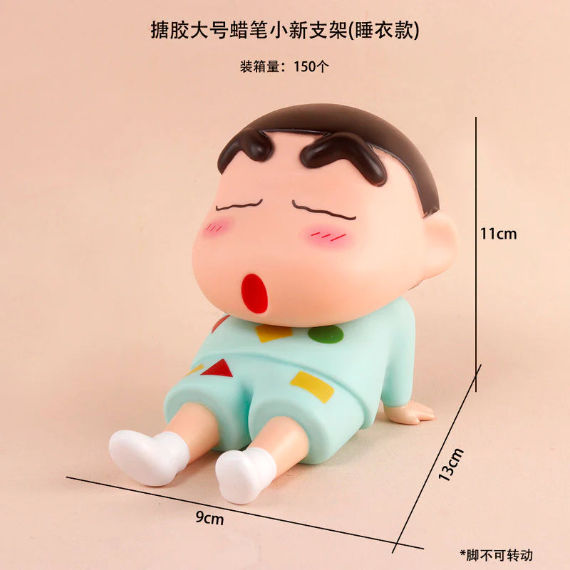 Shinchan in Nightdress Sitting - Shinchan - Action Figure cum Mobile Holder